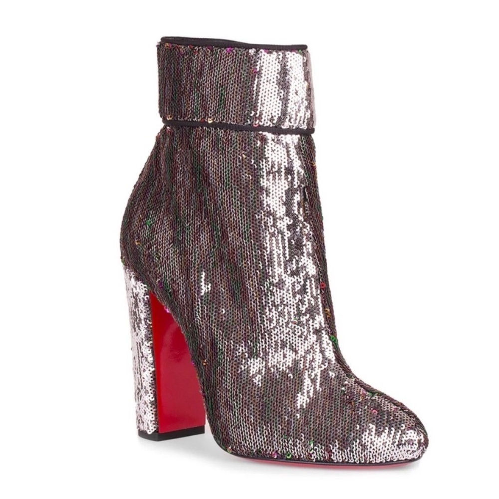 Christian Louboutin Moulamax sequin booties RETAIL 1,795